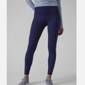 Athleta Dress Blue Rainier Tight Leggings